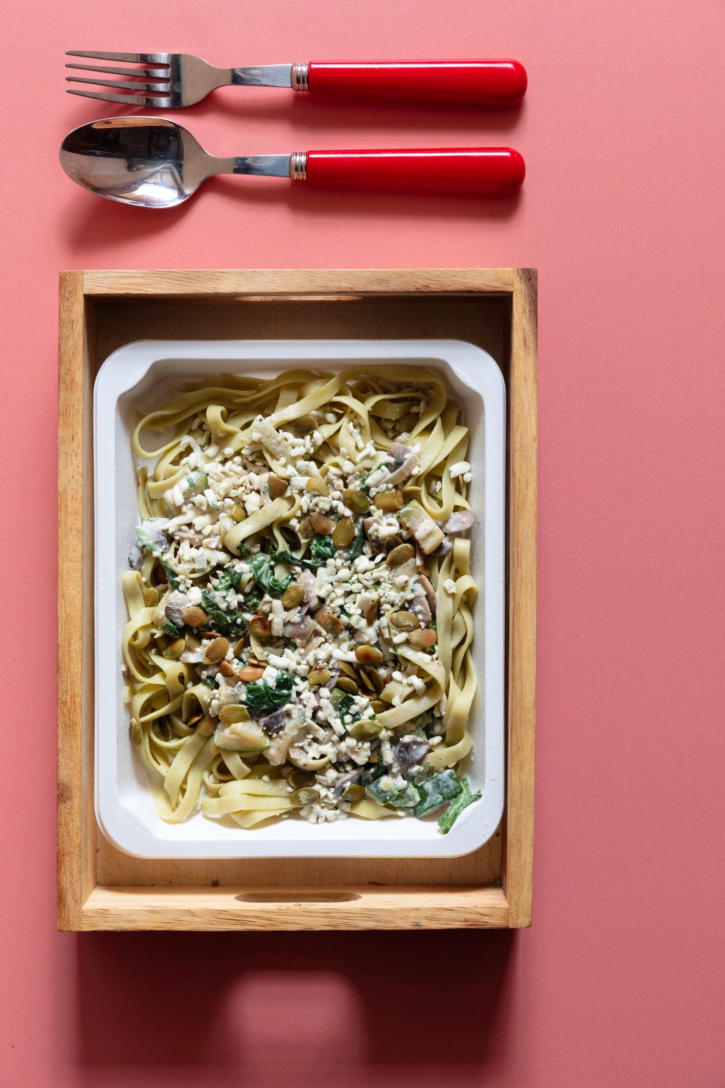 Tagliatelle w sosie serowym